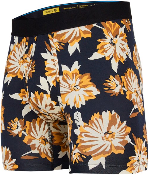 Front view of Stance Burrows Wholester boxer briefs highlighting the soft fabric and side-entry fly.