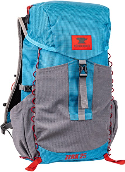 Mountainsmith Zerk 25 ultralight backpack showing front view with pockets
