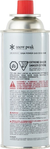 GigaPower 250g butane canister shown in a camping setting, ideal for outdoor cooking.