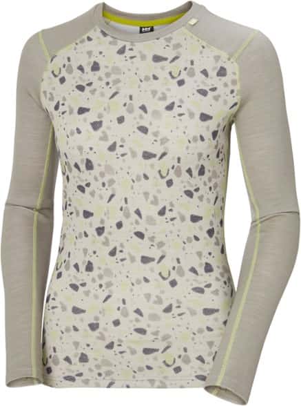 Front view of LIFA Merino Wool Women's Base Layer Crew Top, perfect for winter sports