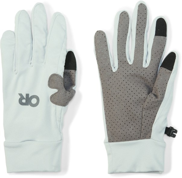 Front view of ActiveIce Chroma Pro UV protection gloves showing full finger coverage and breathable fabric
