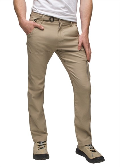 Front view of ZionFlex slim fit men's hiking pants with stretch and water resistant fabric