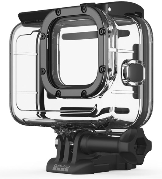 AquaGuard GoPro Housing showcasing its rugged design and waterproof features.
