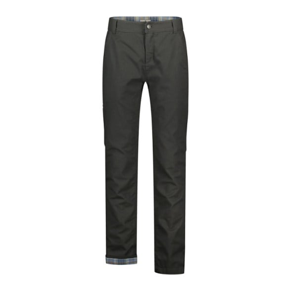 Billy Goat men's fleece-lined hiking pants in a winter landscape.