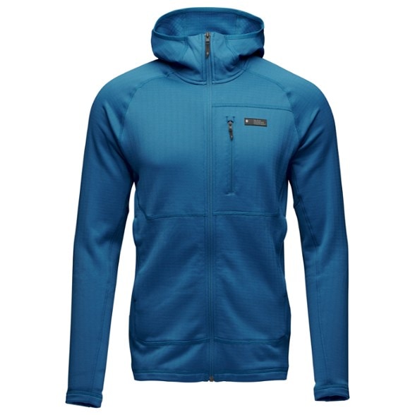 Men wearing the Summit Performance Hoodie while climbing outdoors.