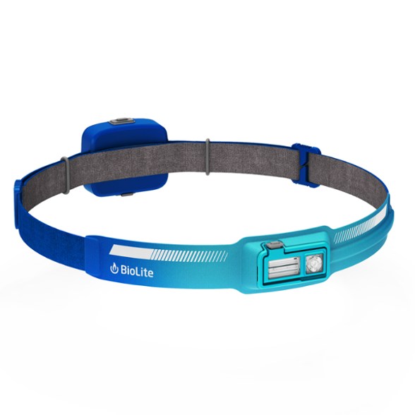 DashPro 450 rechargeable running headlamp angled view showing slim profile and lightweight design