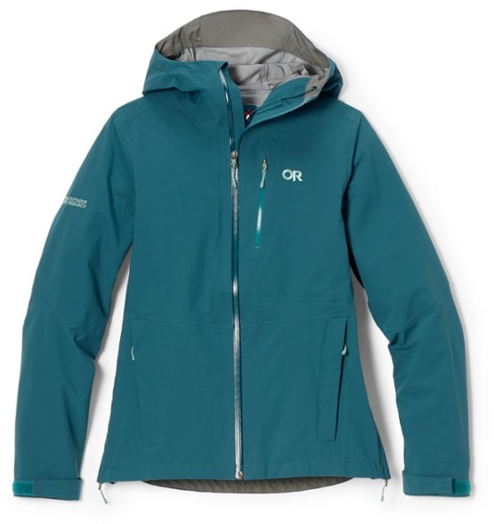 Aspire Women's 3L Waterproof Jacket in vibrant color, perfect for wet-weather hiking.