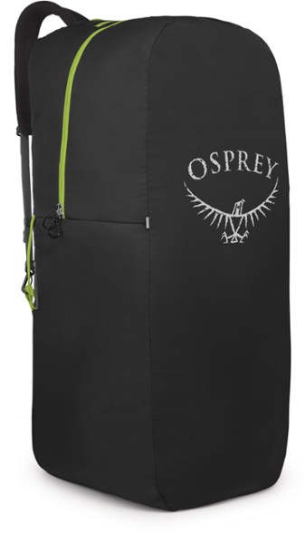 Osprey AirPorter LZ Travel Duffel from the side, demonstrating its lockable zipper feature.