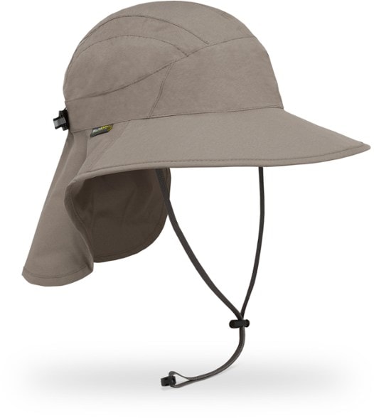 Front view of the Ultimate Rain Shield Adventure Hat showcasing its adjustable features.