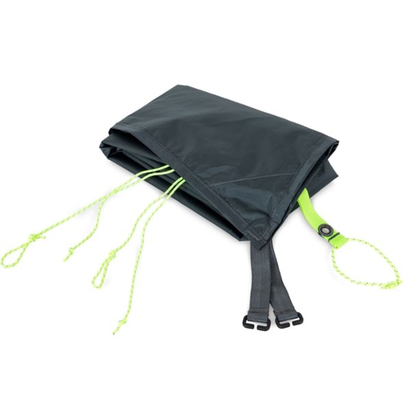 Close-up of the NEMO Hornet OSMO 3P Tent Footprint showcasing its waterproof material.