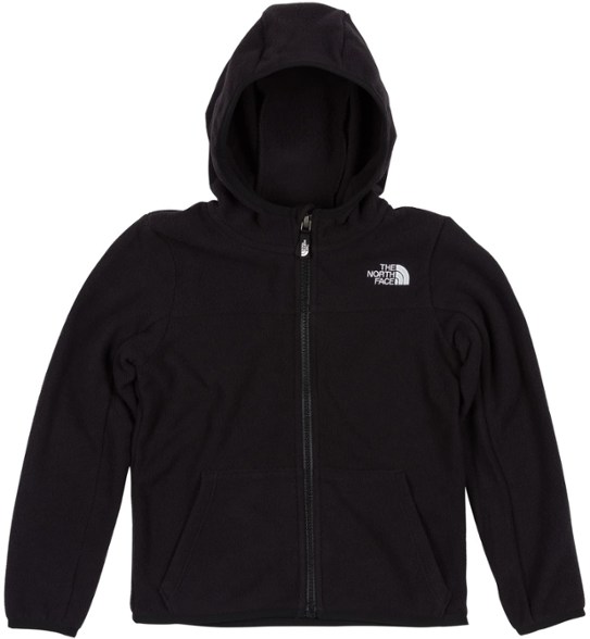Front view of the eco-friendly kids zip-up hoodie showcasing its vibrant color and design.