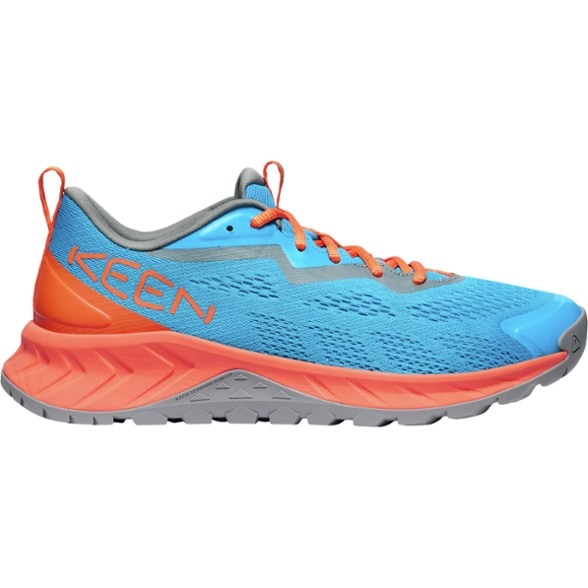 Side view of All-Terrain Performance Hiking Shoes showing mesh upper and durable outsole