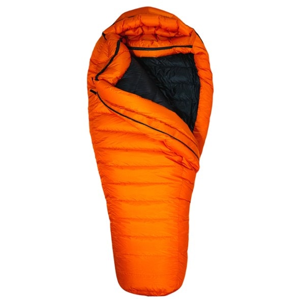 Bison STS -40°F sleeping bag with weather-resistant Storm Shield shell, perfect for extreme cold weather.