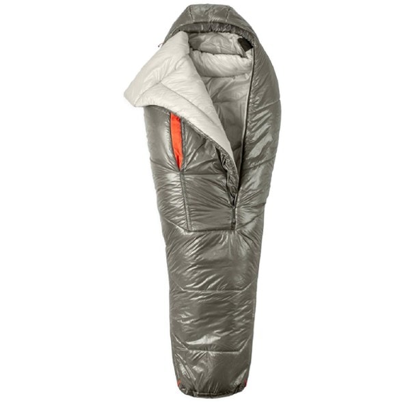 NEMO Soul 15/25°F Synthetic Mummy Sleeping Bag displayed in a forest, highlighting its compact design.