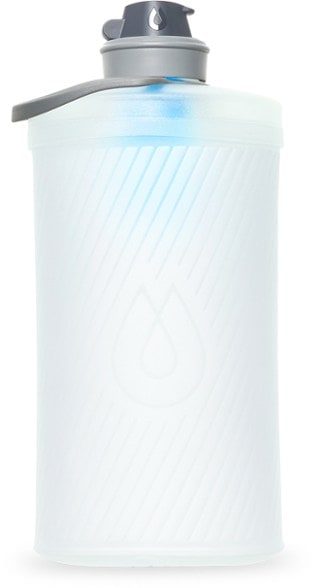 HydraPak Flux 1.5L water filter bottle with high-flow nozzle, perfect for hiking.