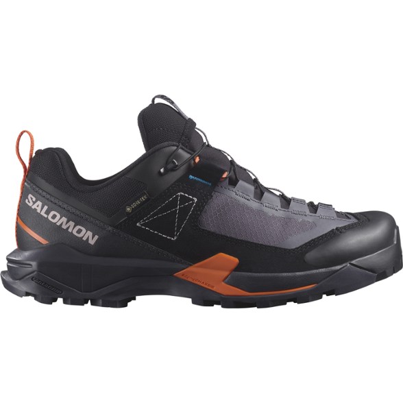 Side view of Alpine Navigator women's GORE-TEX hiking shoes, showcasing its sleek design and durable material.