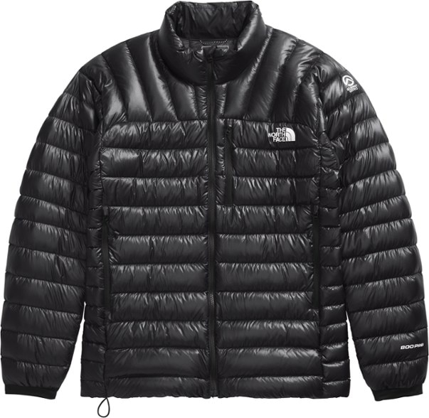 Men's Summit Series Breithorn Down Jacket in action, perfect for outdoor activities.