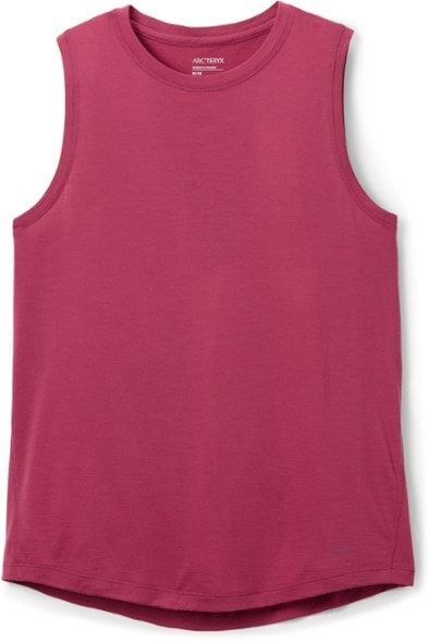 Front view of Lana Women's Merino Wool Tank Top, ideal for hiking and outdoor activities.