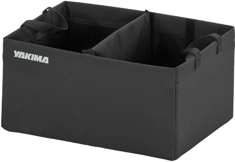 Yakima CampTotes on a campsite, showcasing their heavy-duty materials and organizational features.