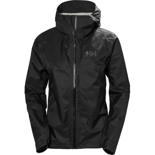 Front view of the Helly Hansen Micro Shell Jacket in a hiking setting.