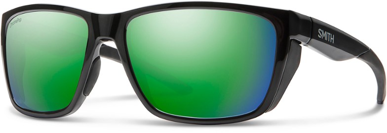 Longfin ChromaPop Fishing Sunglasses with side shields against a sunny backdrop.