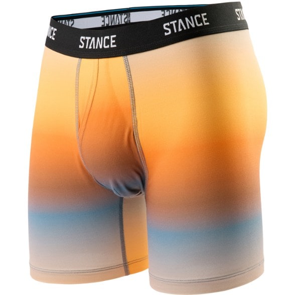Sunrise Comfort Boxer Briefs in a casual setting, showcasing the side-entry fly feature.
