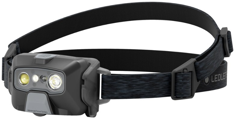 Ledlenser HF6R Core headlamp showcasing its focus wheel for adjustable beam.