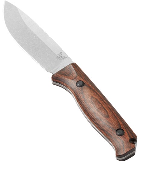 Saddle Mountain camping knife shown in outdoor setting for versatility.