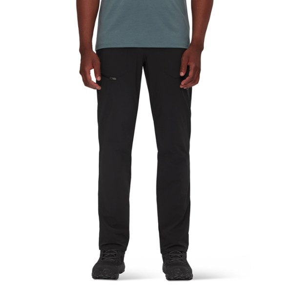 Close-up of Mammut Men's Quick Dry Pants showcasing the fabric texture and flexibility.