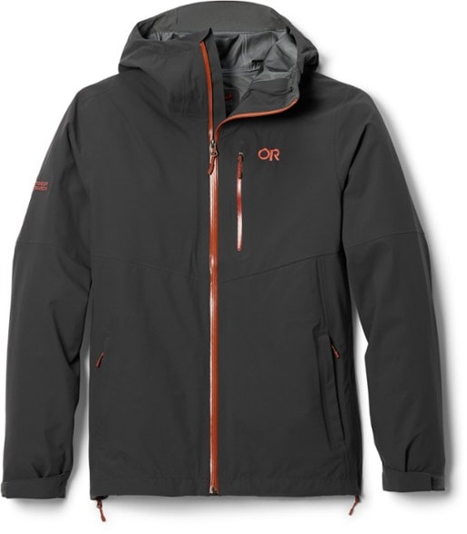 Men's AscentShell 3L Waterproof Jacket front view showcasing its durable design.