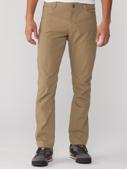 KUHL Renegade Rock Soft Shell Pants in action during a climb