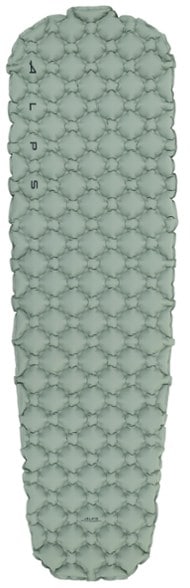 EcoComfort inflatable sleeping pad in use at a campsite showing its lightweight and compact design.