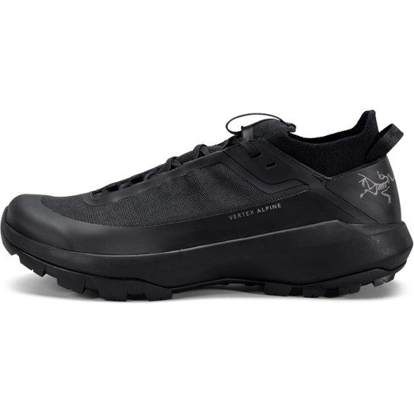 Vertex Alpine men's approach shoes showcasing durable Matryx woven upper from a side angle.