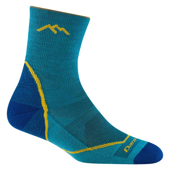 Close-up of lightweight hiking socks for children showing cushioned sole and breathable mesh panels