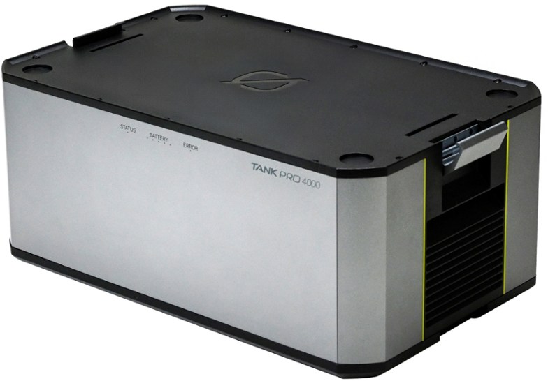 Yeti PRO 4000 Expansion Battery showcasing its modular design and aluminum build.