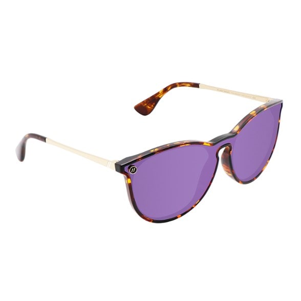 North Park X2 designer sunglasses showing glossy frame and metal temples from the front.