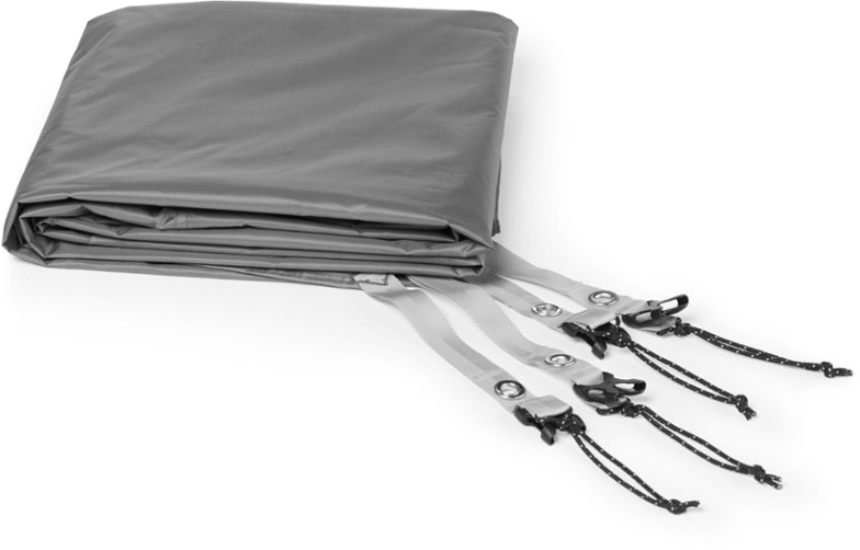 REI Half Dome SL 3+ footprint showcasing its compact design and waterproof features.