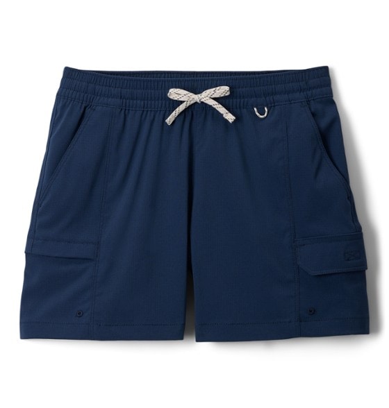 Close-up of Adventure Ready Quick-Dry Shorts showcasing the drawcord waist and pockets.