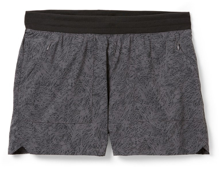 Eco-friendly quick dry hiking shorts for women shown in a natural outdoor setting.