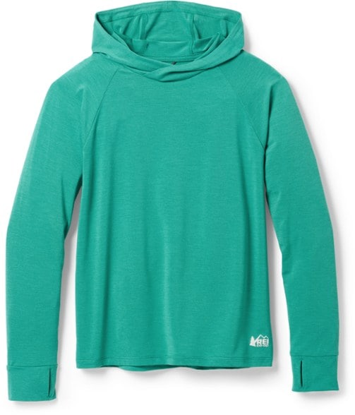 Sahara Kids UPF 50+ Sun Protection Hoodie displayed in a sunny outdoor setting.