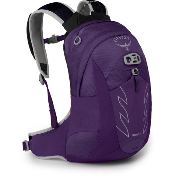 Osprey Tempest JR Kids' Backpack showcasing its dual-zippered access and breathable design.