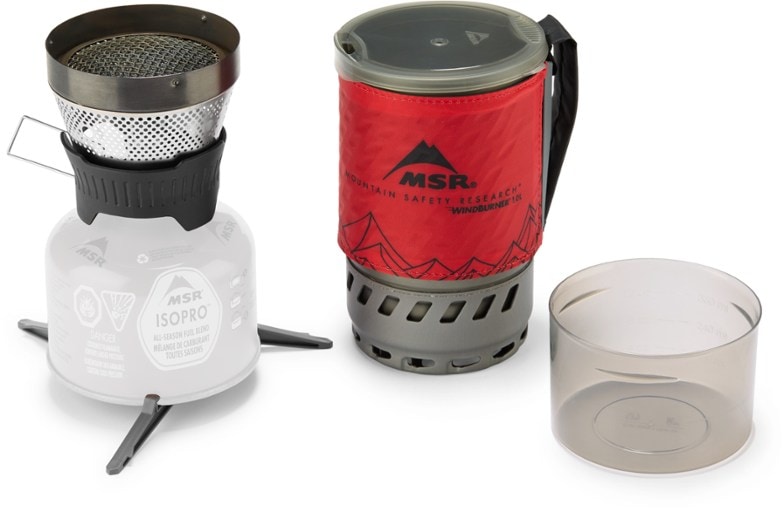 WindBurner RapidBoil backpacking stove showing compact design with integrated pot and mug