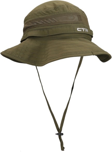 CTR Boonie Hat for hiking with adjustable chin strap and mesh ventilation