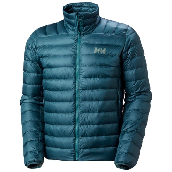 Front view of the Versatile Men's Down Insulated Jacket 2.0, highlighting its sleek design and warmth.