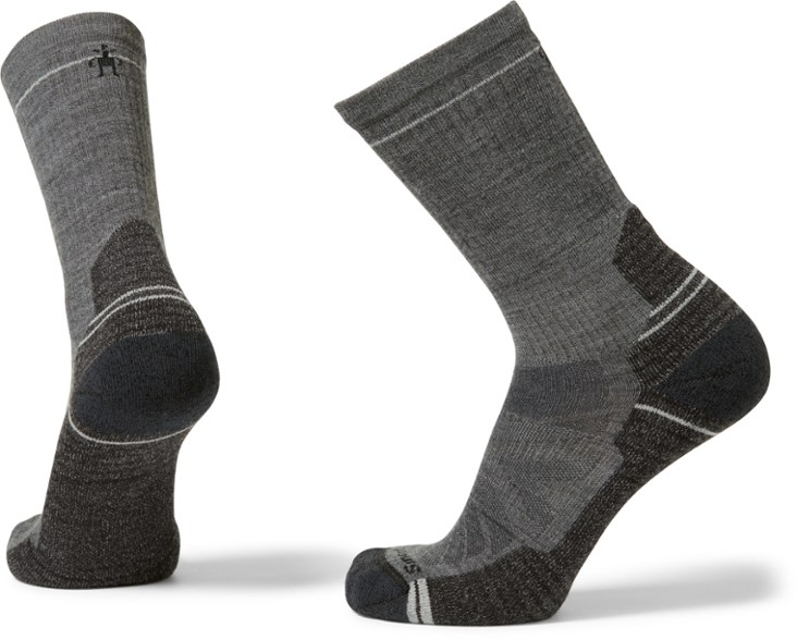 Close-up of Ultimate Comfort Men's Hiking Crew Socks showcasing cushioning and fit