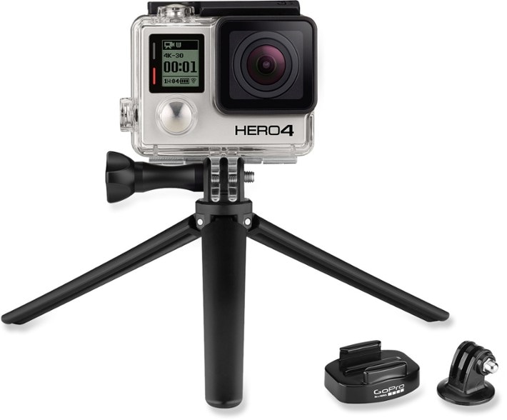 Versatile tripod mount bundle for GoPro showcasing stability and convenience.