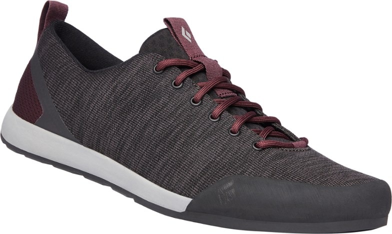 Side view of the Circuit Pro Women's Approach Shoes showcasing breathable knit upper and rubber toe protection.