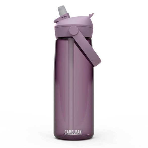 Thrive 25oz Flip Straw Hydration Bottle in hand, showcasing the easy-to-carry design and flip straw feature.