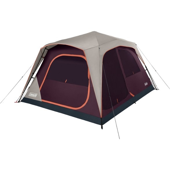 Exterior view of the Skylodge 8-Person Instant Camping Tent with large door awning