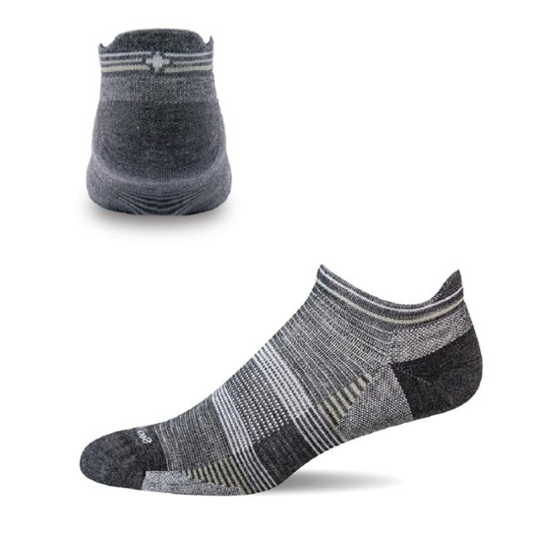 Close-up view of Cadence Elite compression socks for women showing seamless toe and arch support